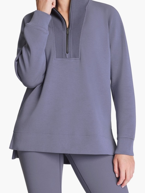 SPANX Tops - SPANX Lavender Half-Zip Pullover Sweater Top